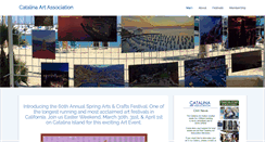 Desktop Screenshot of catalinaartassociation.org