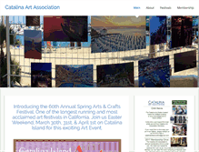 Tablet Screenshot of catalinaartassociation.org